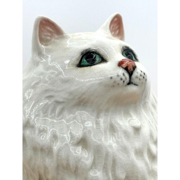 Beswick England Persian White Seated Cat Figurine #1880 Albert Hallam 5.25"h VTG - Picture 14 of 16
